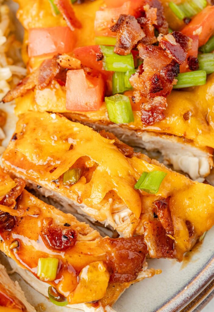 Sliced monterey chicken breast