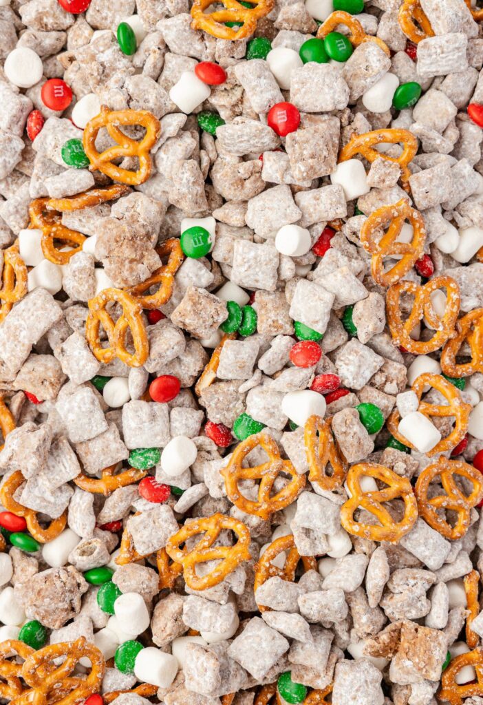 Tray of the snack mix