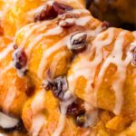 Side view of the monkey bread from the bundt pan.