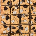 Squares of the blondie bars lined up