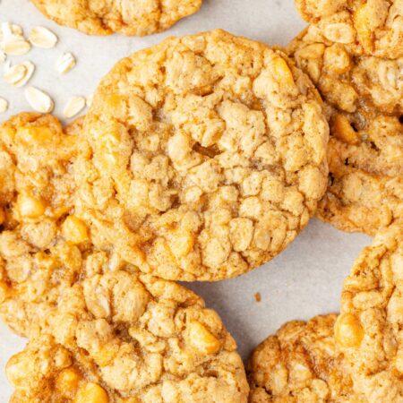 Cookies that have been baked and cooled