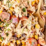 Chicken salad with southwest flavors and ingredients