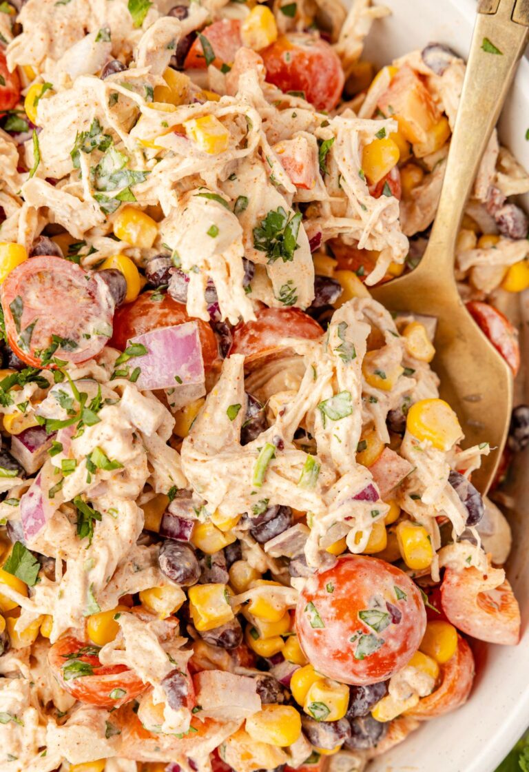Chicken salad with southwest flavors and ingredients